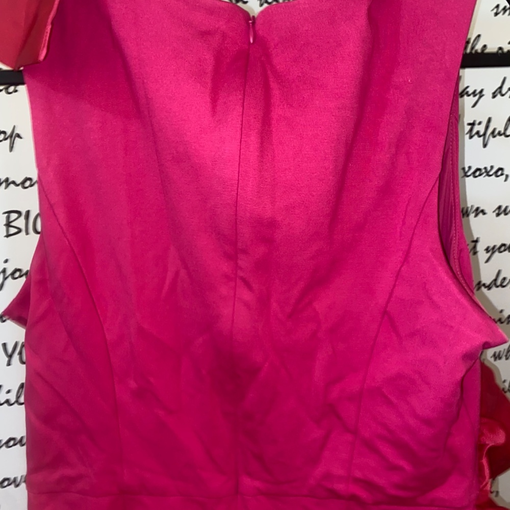 HUTCH SLEEVELESS RUFFLE SHEATH MINI DRESS - Picture 9 of 10